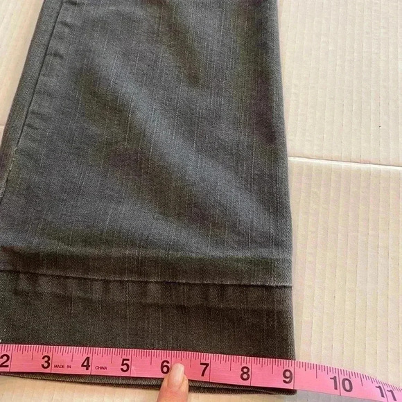 Anthropologie Women’s Mid Rise Flare Stone Washed Charcoal Black Jeans 6 DOTL - Picture 7 of 15